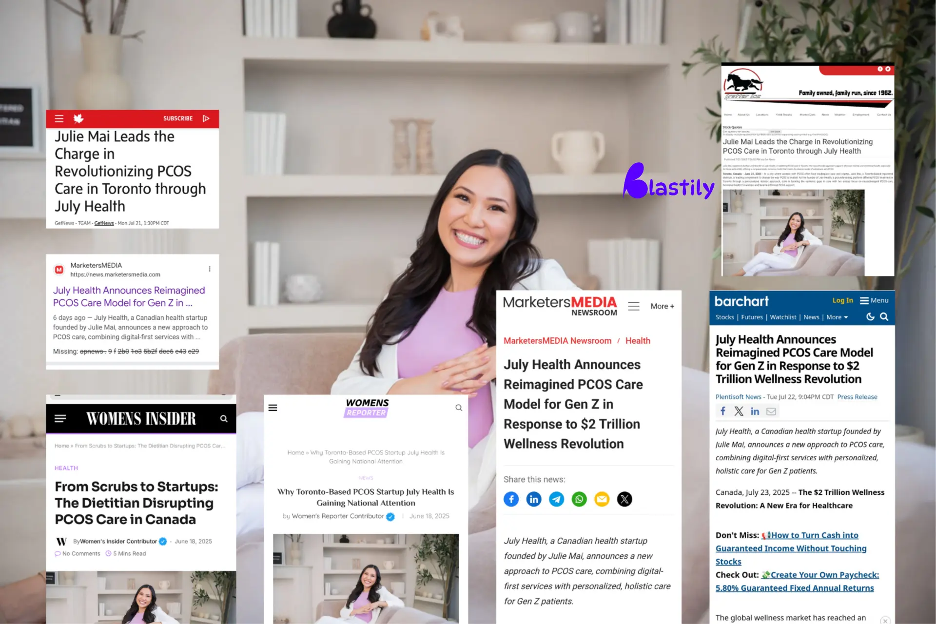 Blastily client press coverage across multiple news publications